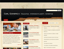 Tablet Screenshot of carlgombrich.org